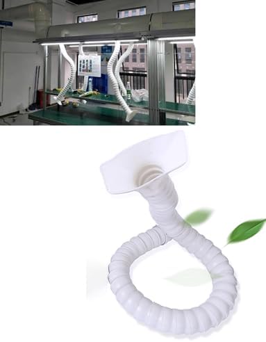 75MM Industrial Smoking Duct - 5.9FT Bamboo Arm for Fume Extraction & Dust Removal, Ventilation Exhaust Pipe, Perfect for Welding & Industrial Applications