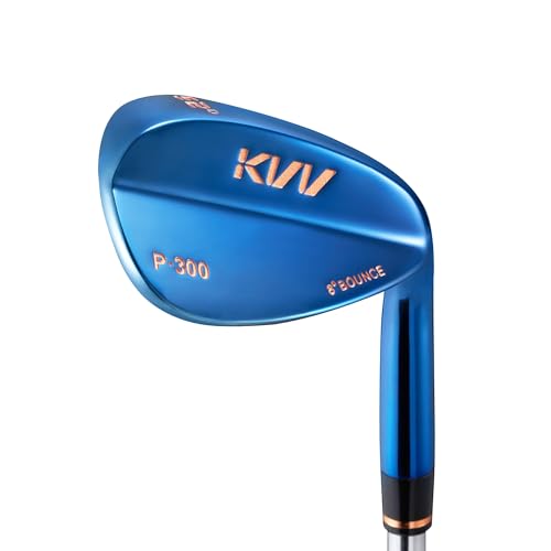 KVV Premium Golf Wedge with Ionized Blue PVD Finish - 52 Degree Golf Wedge Right-Handed, CNC Milled Face, Individual Golf Club for Men & Women