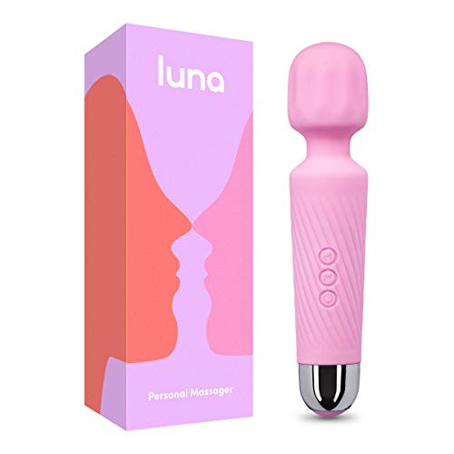 Luna Rechargeable Personal Wand Massager - 20 Vibration Patterns & 8 Speed