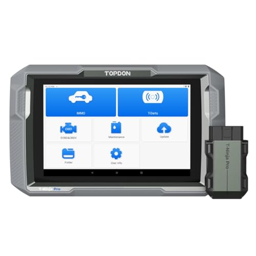 Topdon T-Ninja Pro - 8' Tablet Key Programming Tool Read Pins, Add & Erase Keys