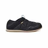 Teva Men's ReEmber Moc Lightweight Soft Comfortable Casual Moccasin Shoe, Black/Plaza Taupe, 9