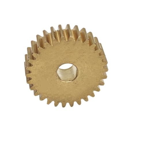 Engrenage de transmission cylindrique 60 dents en laiton 0.7M pignon plat arbre 20mm