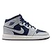 Big Kid's Jordan 1 Mid Blue Void/Pure Platinum (DQ8423 403) - 5.5