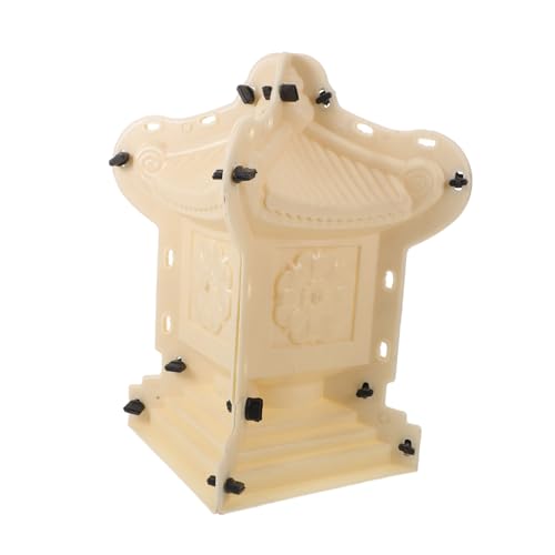 Ciieeo Weather-Resistant Plastic Concrete Mold for Chinese Style Pagoda Cement Casting UV Protected Stone Lantern Sculpture Mold for Outdoor Garden Decor and DIY Craft