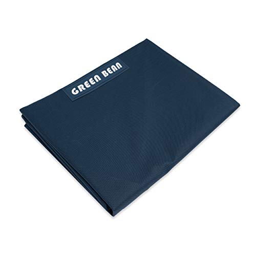 Green Bean Square XXL Fauteuil Gigant 140 x 180 cm - Revêtement en PVC intérieur et extérieur - Doublure sans rembourrage - Housse pour chaise salon -...