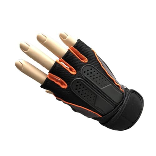 WHAMVOX Outdoor Anti-Slip Weightlifting Half Finger Gloves with Wrist Support Breathable Sports...