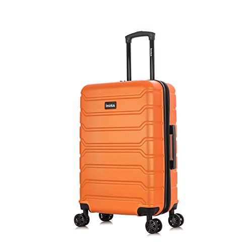 Image of InUSA TREND 24-Inch Medium Hardside Spinner Luggage Lightweight Orange