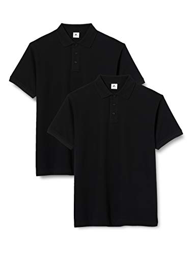 Preisvergleich Produktbild FM London (2er-Pack) Herren-Poloshirt / taillierte Polohemden aus Baumwollstretch
