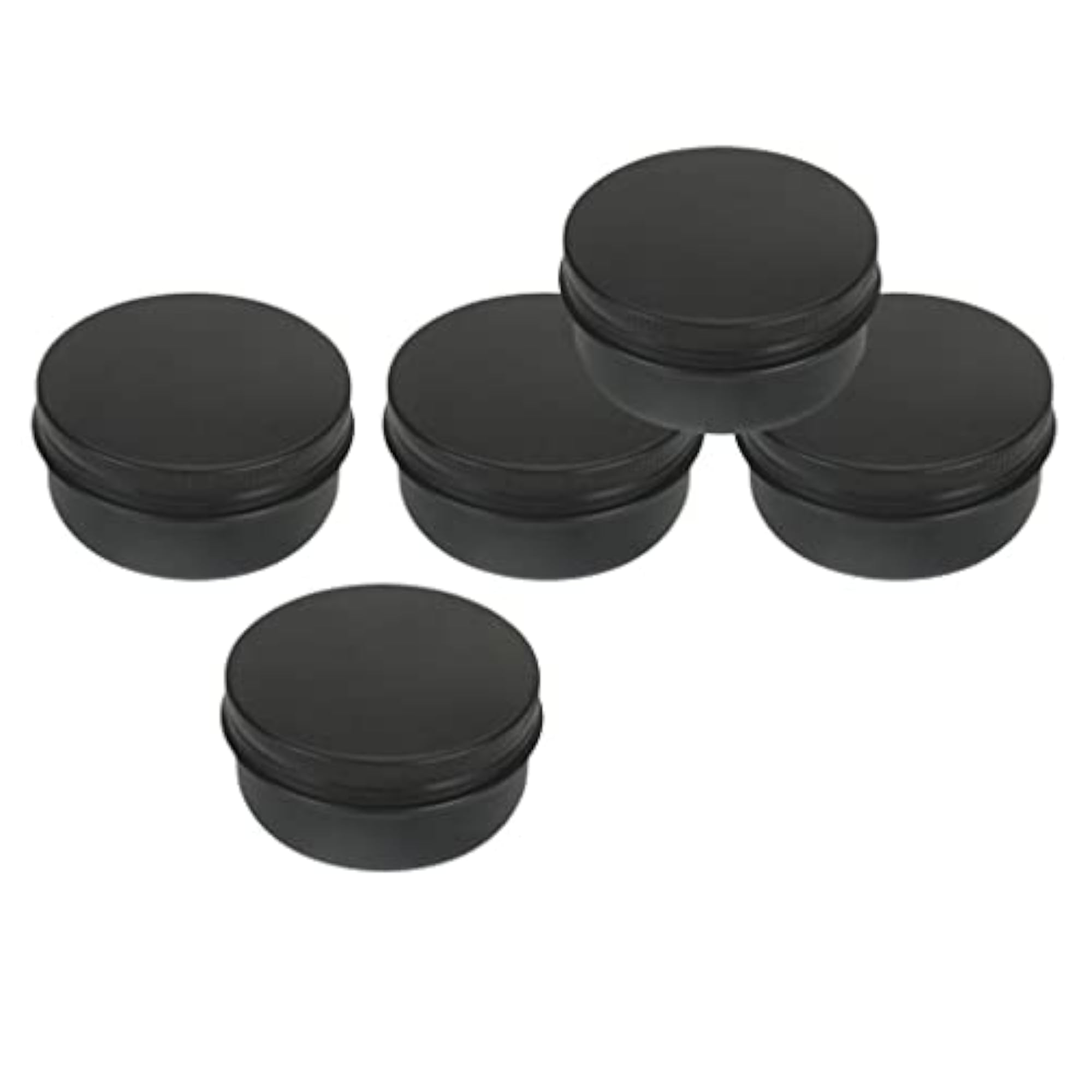 5pcs Empty Aluminum Tin Jars Cosmetic Screw Lid Containers