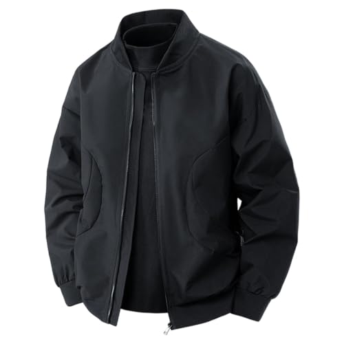Womens Bomber Jacket Casual Zip Up Coat Lightweight Jackets with Pockets - image 3