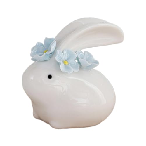 Lapin pour Bureau et Salon Figurine Décorative pour Intérieur et Extérieur