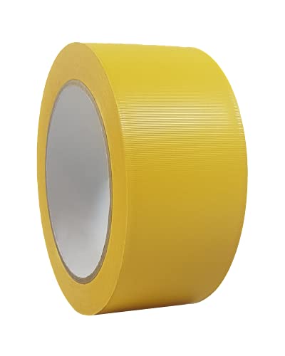 selmundo Weich PVC Schutzband | Gipserband | Fassadenband | Putzerband Gerillt oder Glatt | 50mm x 33m | Weiß oder Gelb, Farbe:gelb gerillt Cover