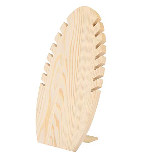 Preisvergleich Produktbild Sevenyou Desktop Holzschmuck Display zeigt Stand Halskette Ohrring Lagerregalhalter für Home Decorative