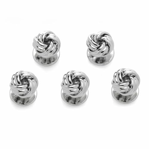 Ox & Bull Trading Co シルバー ノット スタッドボタン ob-knt-st