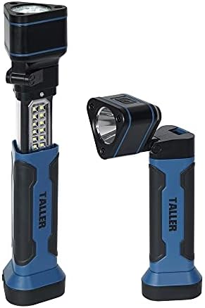 Taller LED Rechargeable Work Light 10000 Lumens, 10000mAh Handheld Flashlight with Magnetic & Hanging Hook, IP67 Waterproof Portable Work Lights for Boat, Home Security, Camping, Hunting