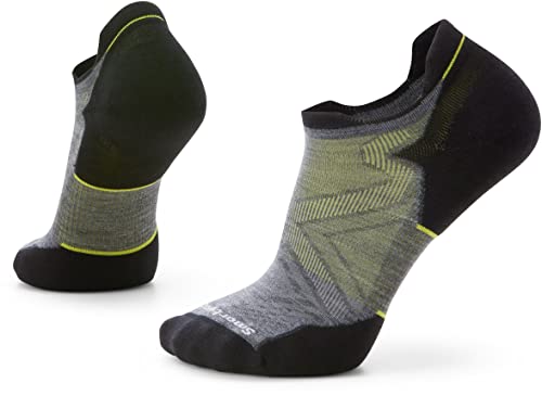 Smartwool Run Target Cushion Chaussettes basses en laine mérinos, Gris moyen, Large Cover