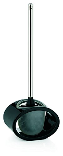 Kela WC-Garnitur Mirage aus Poly in schwarz, Plastik, 10.5 x 17 x 44 cm