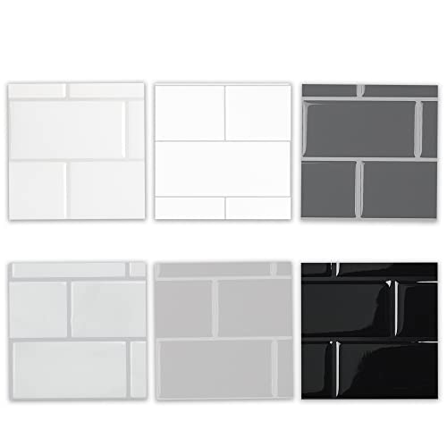 Smart Tiles Peel And Stick Backsplash - Subway Sample - 3D Adhesive Peel And Stick Tile Backsplash For Kitchen, Bathroom, Wall Tile… #TOP3