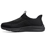 LARNMERN Men Slip On Chef Kitchen Non Slip Work Shoes Mesh Z...