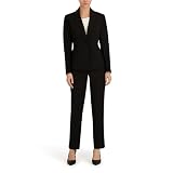 Le Suit Women's Plus Size Jacket/Pant Suit, Black, 20W