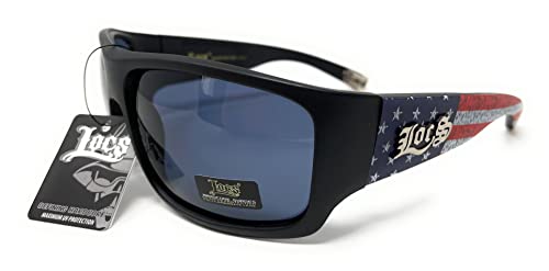 Locs Square USA Flag Patriotic Sport Wrap Around Sunglasses2