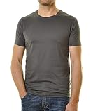 Ragman Herren T-Shirt Bodyfit mit Rundhals XXL, Schiefer-028