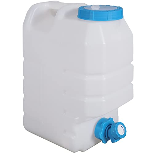 CAMPMAX 3.9 Gallon/15L Water Container with Spigot, Portable BPA Free Water Jug, Multifunction Water Tank for Camping Outdoor Hiking Picnic Supplies