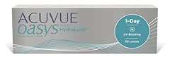 ACUVUE OASYS 1-Day con tecnologia HydraLuxe, Lenti a contatto giornaliere; Visione chiara e nitida e comfort elevato; Protezione UV;-0.75 diottrie; BC 9.0; DIA 14.30; 30 lenti