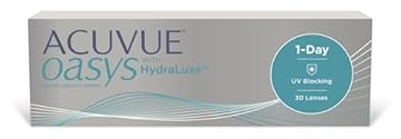 ACUVUE OASYS 1-Day con tecnologia HydraLuxe, Lenti a contatto giornaliere; Visione chiara e nitida e comfort elevato; Protezione UV;-0.75 diottrie; BC 9.0; DIA 14.30; 30 lenti