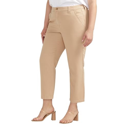 Jag Jeans Women's Plus Size Chino Tailored Cropped Pants2