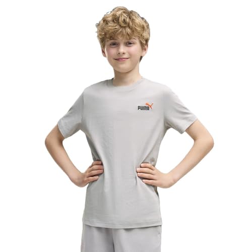 Image of PUMA Essential 2 Color Small Nº1 Logo Short Sleeve T-Shirt 15-16 Years Grey