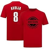 Deni Avdija Shirt T-Shirt Jersey Basketball No Brand/Logos 100% Cotton for Red Mens/Women/Kids