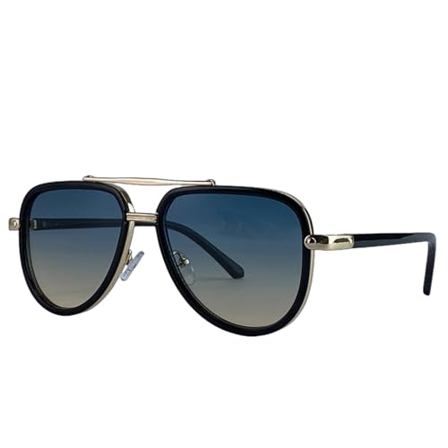 Lunettes de soleil Steampunk hommes en métal ovale pour un style rétro