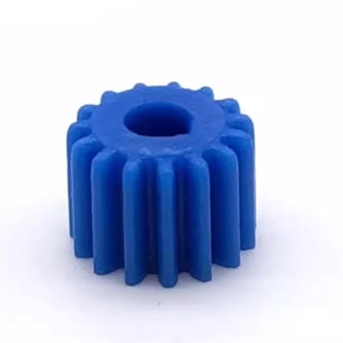 Cylindrical Drive 1pcs 0.5 Module 15 Teeth Plastic Spur Gear 2.3mm 3.17mm Bore 15T Blue Plastic Motor Gear Power Transmission Gear Rack Machinery(2.3MM BORE)