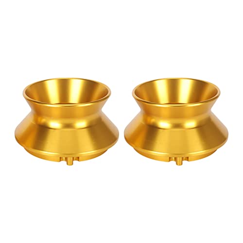 10 Inch Polished Aluminum Alloy Openers, Universal Loading Device for Reel to Reel Recorders, Sturdy NAB Hub Adapters for Studer, Akai, (Gold)