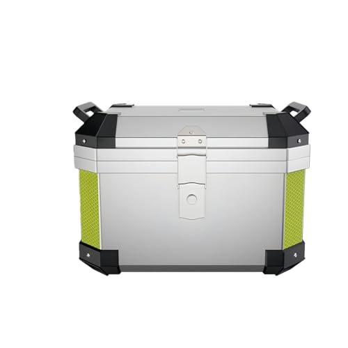 バイク用リアボックス 大容量36L/45L/57L | フルフェイス収納可・耐衝撃&防水防塵・ステンレスロック付き | 取付簡単・反射シール付・ツーリング&通勤兼用モデル (45L ステンレス鋼ロックの白い箱+衝撃吸収ベース+裏地,ユニバーサル)
