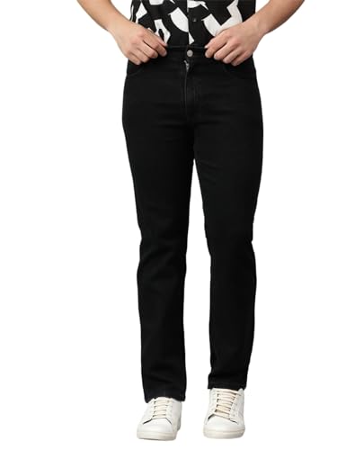 Image of KOTTY Men's Solid Straight Fit /Skinny Fit /Relaxed Fit Comfortable and Strechable Stylish Looking Jeans