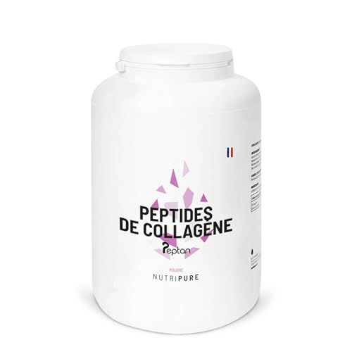 Peptidos de Colágeno Peptan | Suplemento Alimenticio Deportivo | Colágeno, Aminoácidos, Proteína | Producto Patentado | Sin OGM ni Aditivos | Bolsa de 1,2 KG | 4 Mes | Made in France | Nutripure