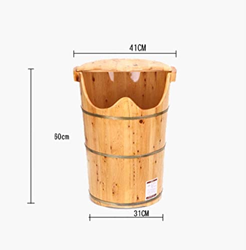 Barril sólido de madera para baño de pies miniatura 3