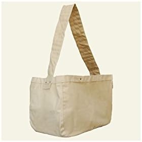 Continental Bag Cotton Canvas Reusable Shopping/ Messenger Bag, in Natural