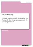  Leben in Stadt und Land. Sachanalyse zum Thema für den Geographieunterricht 5. Klasse Gymnasium