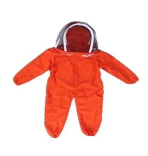 Combinaison apiculteur pour enfants orange en taille M avec voile