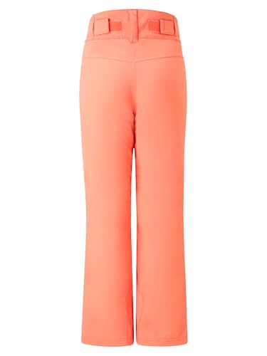 Ziener Mädchen Alin-Z Ski-Hose/Schnee-Hose | wasserdicht, Slim fit, Vibrant Peach tex, 140