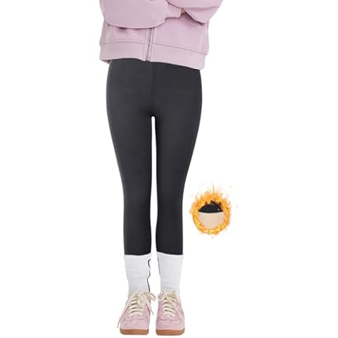 Lancry Fleece Lined Thermal Leggings for Girls Cover