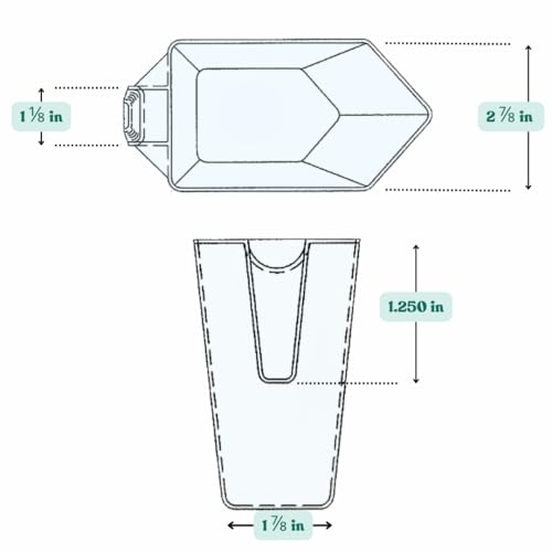 Image of 2 Cup (1 Pint | 16 Oz. | 500 mL) Scoop for Coffee, Protein Powder, Pet Food, Spices, Grains and Dry Goods - Plastic Food-Grade, BPA-Free Measuring Cup (Pack of 1)