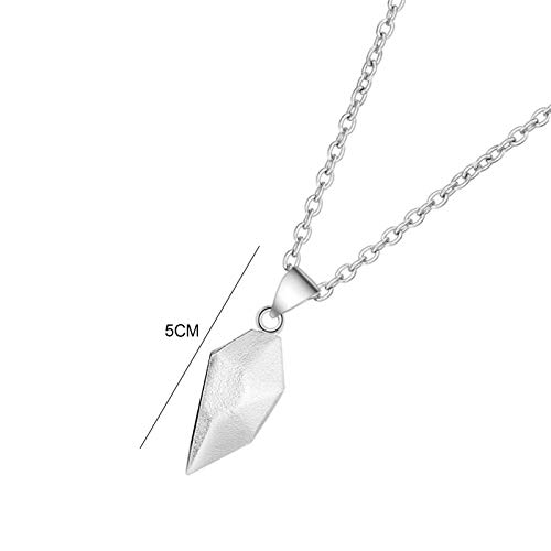 JENPECH Colar com pingente de strass corrente de clavícula, joias unissex fashion design em formato