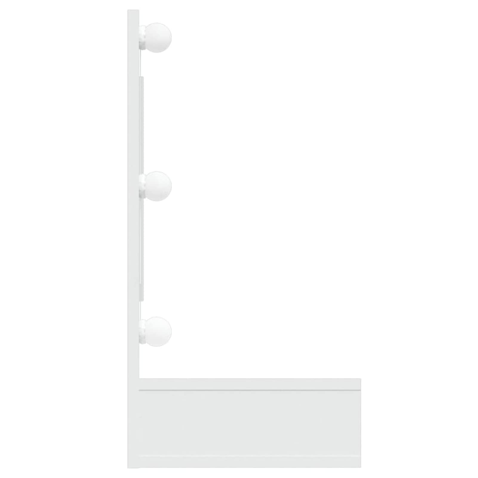 Mobile a Specchio con LED Bianco 90x31,5x62 cm,Armadietto bagno con luce Specchio contenitore con Illuminazione LED