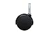 Shepherd Hardware 9418 2-Inch Office Chair Caster, Twin Wheel, 5/16-Inch Stem Diameter, 75-lb Load Capacity, Black, 2 Count (Pack of 1)
