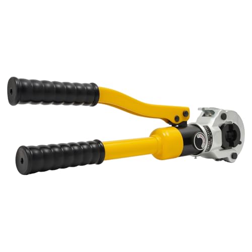 TouSuaRSi Pince à sertir hydraulique 8T - Profil V - Avec matrices de 16-20-25-32 mm - Mâchoires de sertissage à 360° - Pour tube composite et raccords TH Profil - Pince à sertir