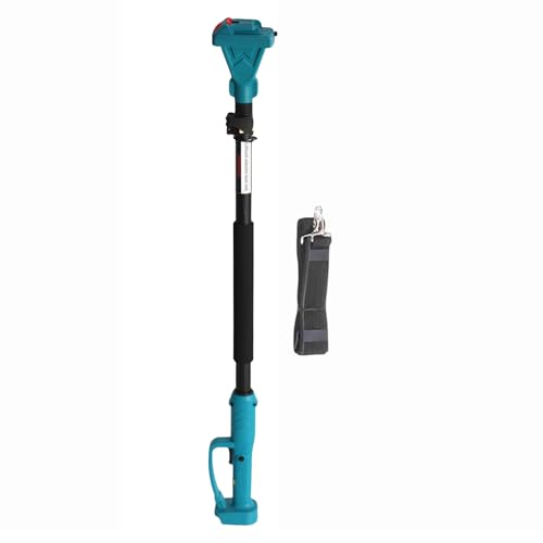 Cordless Pruning Shears Electric Tree Pruner Extension Pole Rotating Head 4.92 Ft Length Blue